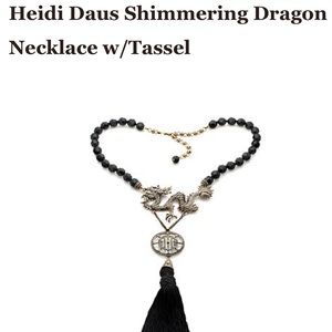 Heidi Daus crystal dragon necklace